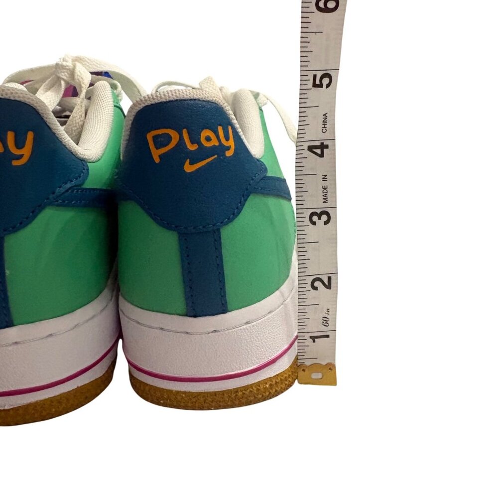 Nike Air Force 1 LV8 Play Sneakers 6.5Y Green Blue Y2K Streetwear FJ4613-100 - Picture 5 of 16